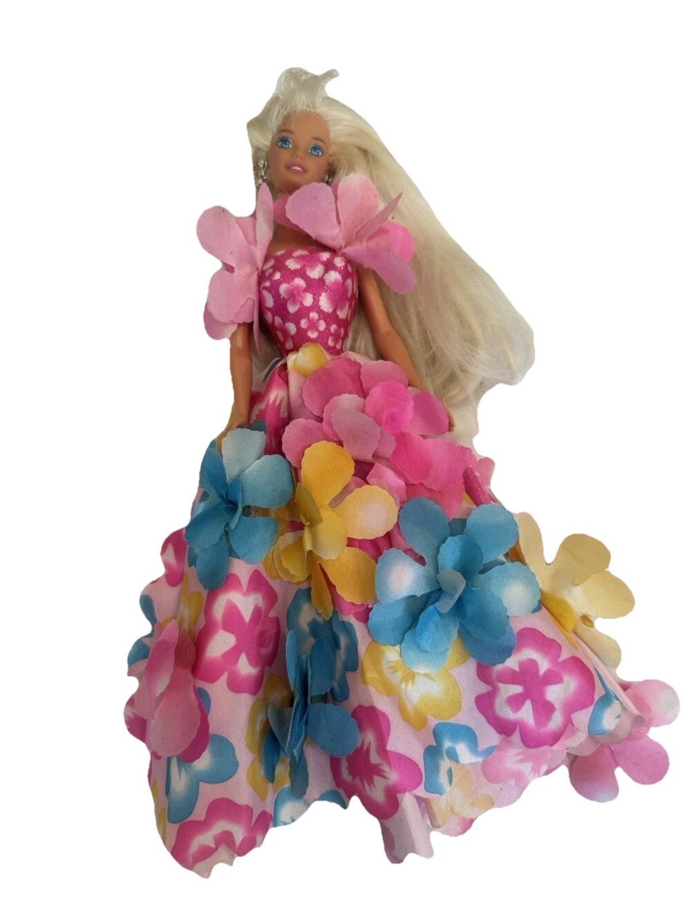 Vintage 1996 Mattel Blossom Beauty Barbie Doll Flower Dress Glitter Fairy 90s⁠